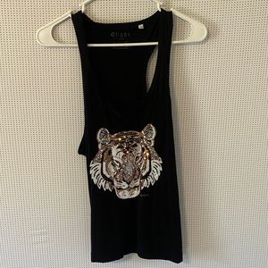 Size XL Guess black tank top